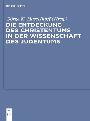 cover image of Die Entdeckung des Christentums in der Wissenschaft des Judentums